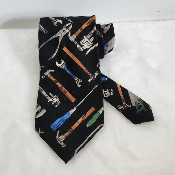 Tango By Max Raab Tool Time Mechanic Home Improvement Necktie Tie - Picture 1 of 12